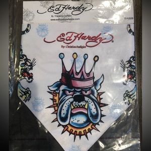 Ed Hardy by Christian Audigier Pet Bandana Bulldog